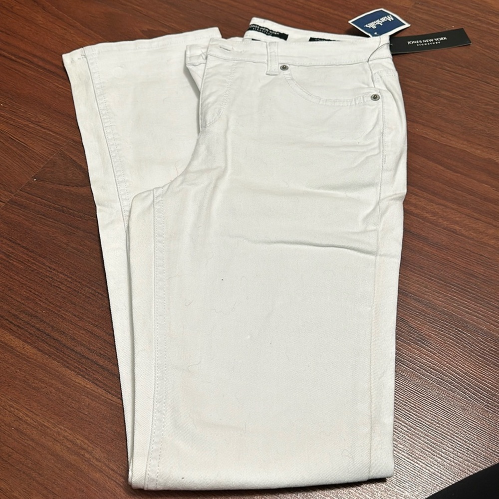 White Straight Jeans